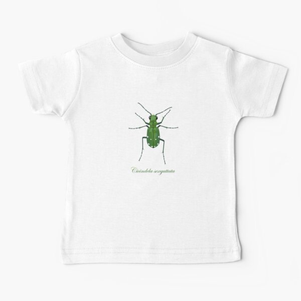 Six-spotted green tiger beetle, Cicindela sexguttata Baby T-Shirt