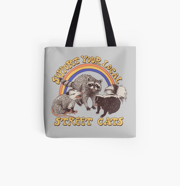 Street Cats All Over Print Tote Bag