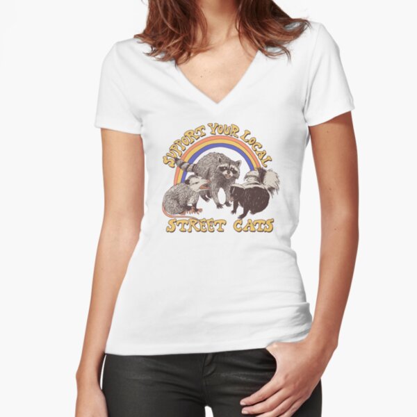 Street Cats Fitted V-Neck T-Shirt