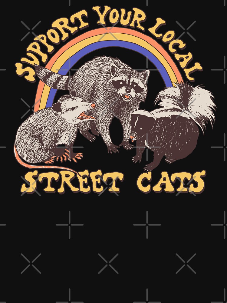 Aperçu 7 sur 7. T-shirt respirant avec l'œuvre Chats de rue créée et vendue par wytrab8.