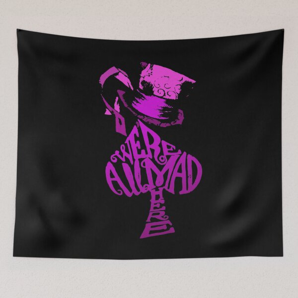 Item preview, Alice in Wonderland  |  Were All Mad Here | Mad Hatter | Pink designed and sold by KoolMoDee.