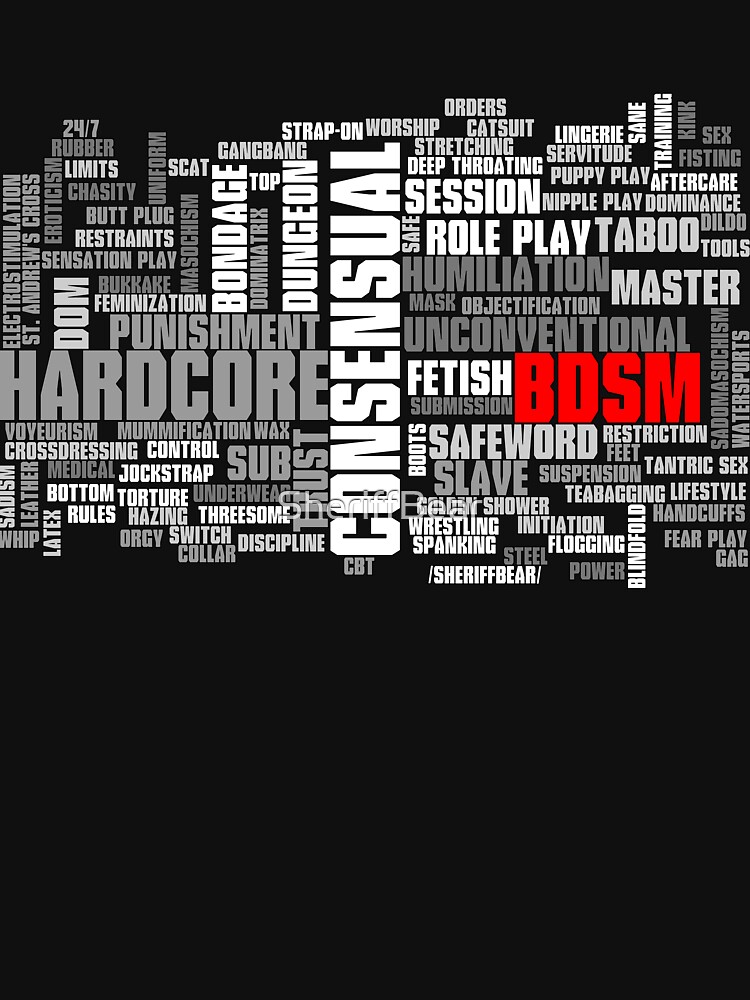 BDSM words cloud by SheriffBear
