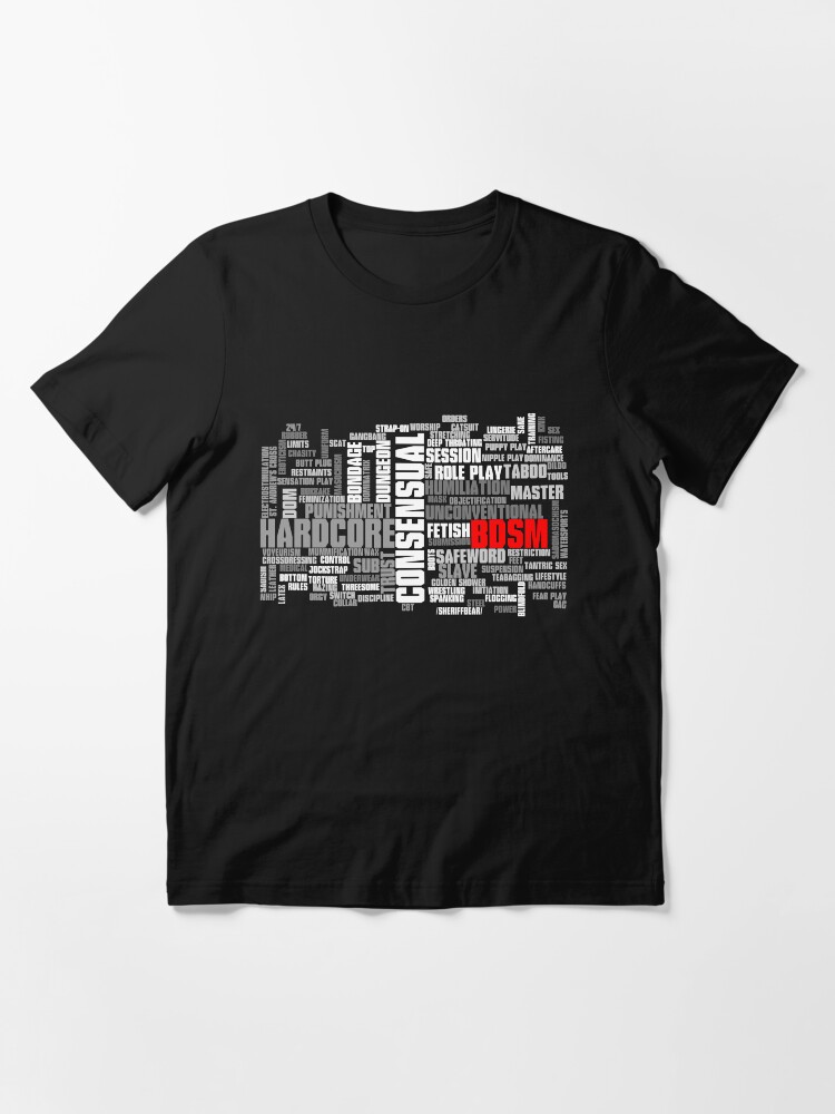 Alternate view of BDSM words cloud Essential T-Shirt