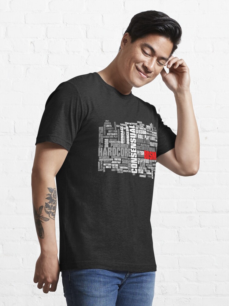 Alternate view of BDSM words cloud Essential T-Shirt