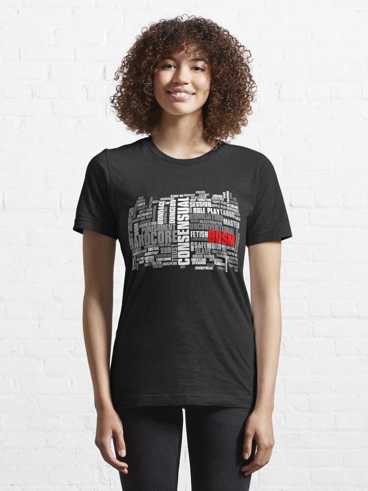 Alternate view of BDSM words cloud Essential T-Shirt