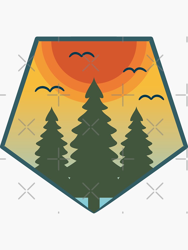 "Sunset Forest" Sticker for Sale by tylerolivia Redbubble