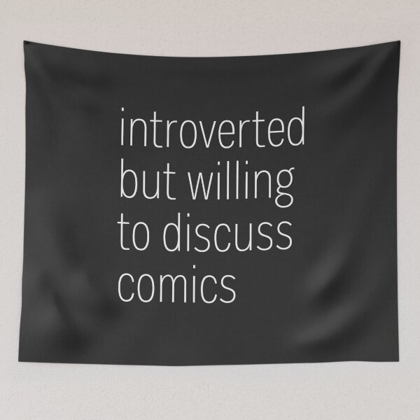 Item preview, Introverted But Willing To Discuss Comics designed and sold by heroics.