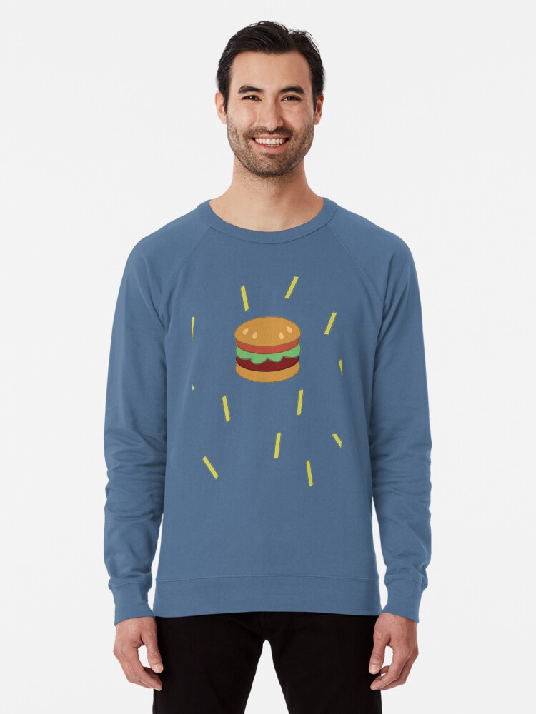 Daily Mable Sweater Burger and Fries Lightweight Sweatshirt for Sale by Annika Leistikow Redbubble