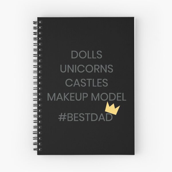 Item preview, Dolls Unicorns Castles Makeup Model BestDad Fathers Day Gif grey designed and sold by we1000.