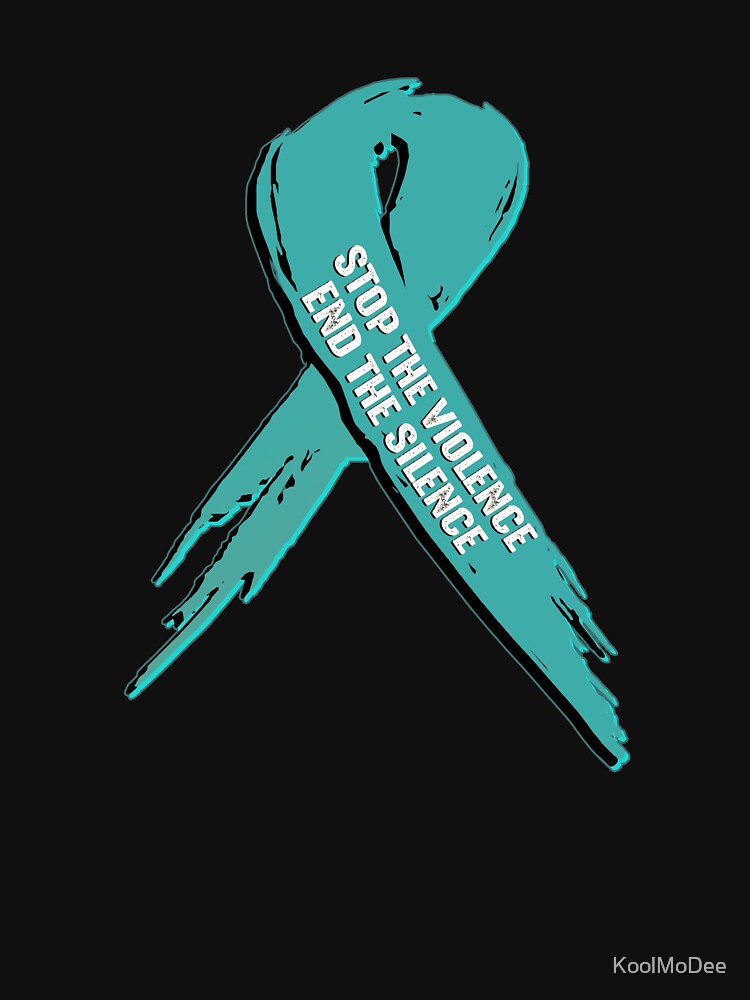 Sexual Assault Awareness Ribbon Design T Shirt By Koolmodee Redbubble 