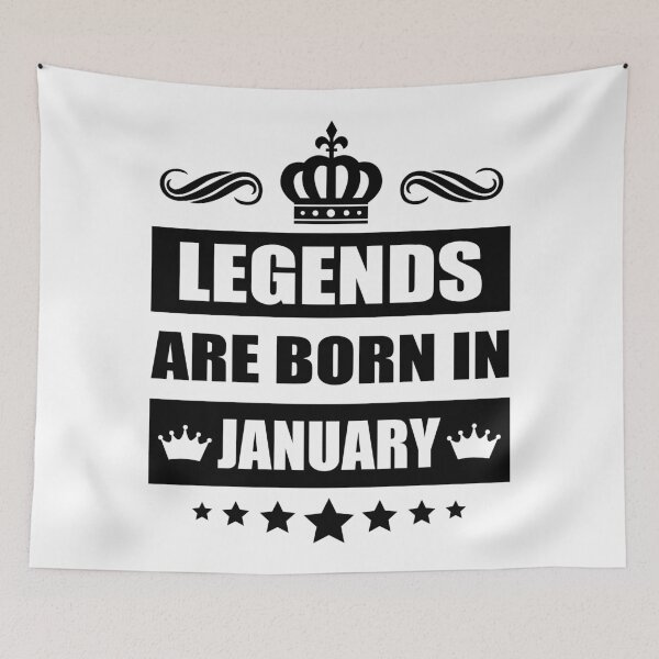 Item preview, Legends Are born In January designed and sold by TheArtism.