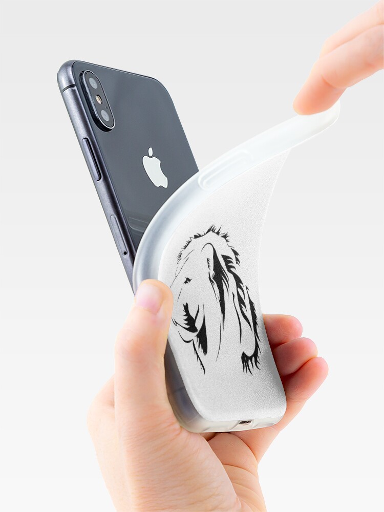 Alternative Ansicht von Lionhead Tribales iPhone-Hülle & Cover