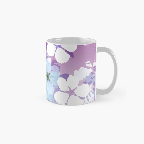 Almond Blossoms Graphic Violet Classic Mug