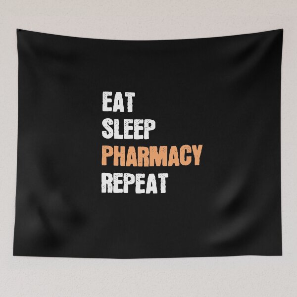 Item preview, Eat Sleep Pharmacy Repeat  designed and sold by MooonTees.