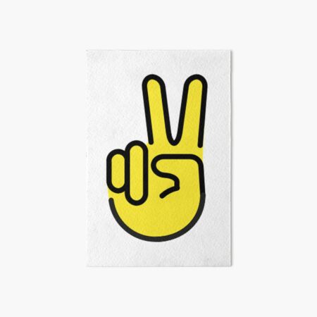 Peace emoji Art Board Print