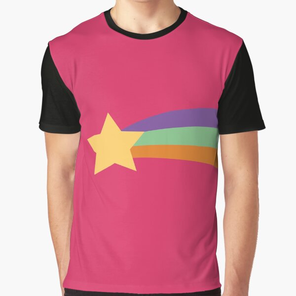 Daily Mable Sweater Rainbow Shooting Star Grafik T-Shirt