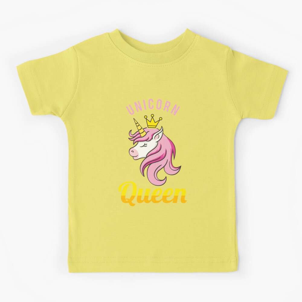 Junona - Girls Yellow Unicorn T-Shirt