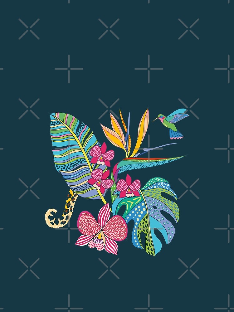 Bohemian Tropical Flowers by nadyanadya