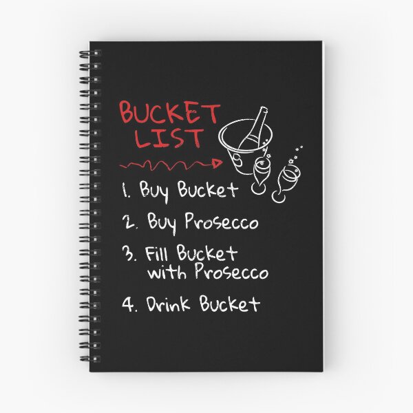 Item preview, Funny Prosecco Bucket List Drinking graphic designed and sold by blive.