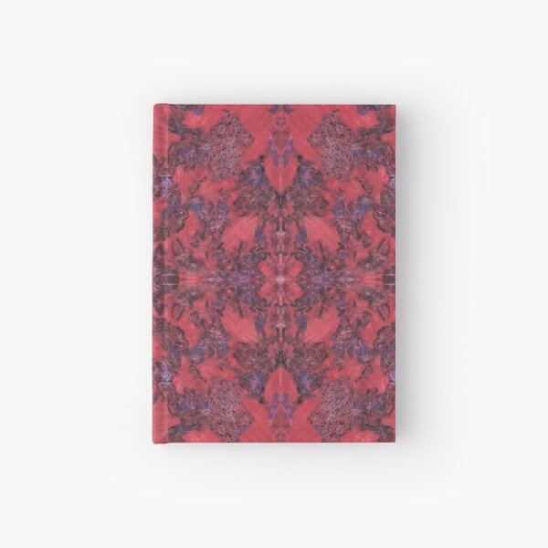 "bline odds" - oil pastels abstract digital mirrored pattern Hardcover Journal