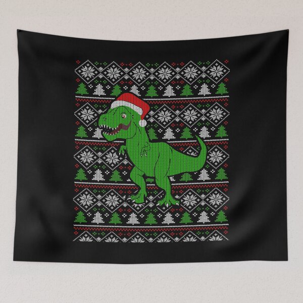Artikelvorschau, T Rex Dinosaur Hässliche Weihnachtsstrickjacke entworfen und verkauft von sabertronics.