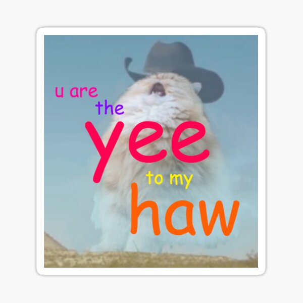 the yee to my haw Sticker