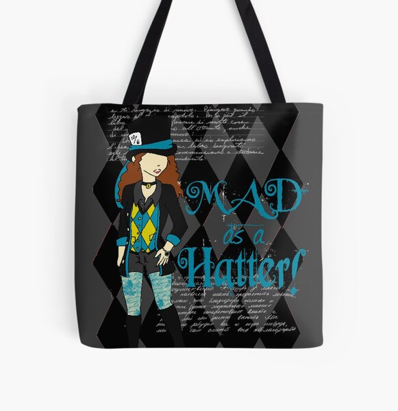 Alice in Wonderland - Mad Hatters Tea Party Tote Bag by Natalie