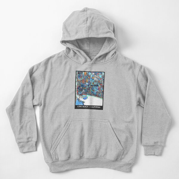 Long Beach, CA Kids Pullover Hoodie
