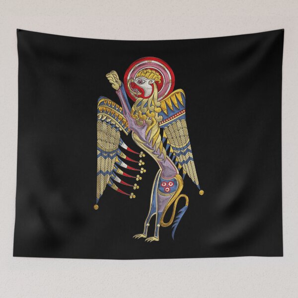 Item preview, Sacred Celtic Lion over Black Canvas  designed and sold by Serge Averbukh Art Studio.