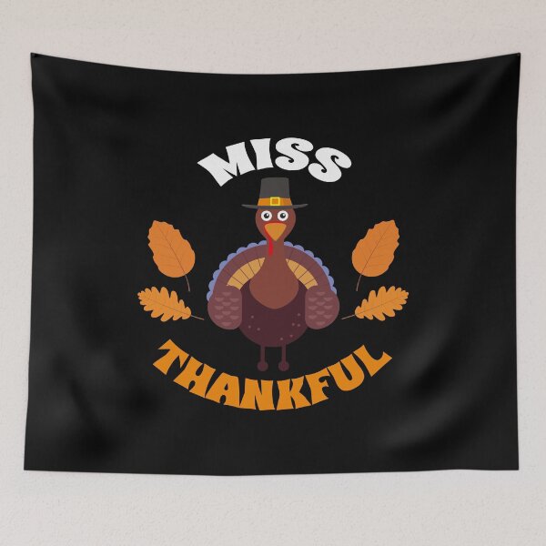 Item preview, Miss Thankful Turkey Thanksgiving designed and sold by BUBLTEES.