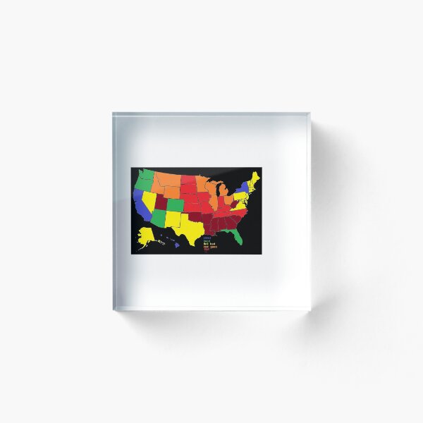 Item preview, US State Quality Map designed and sold by NichiOfficial.