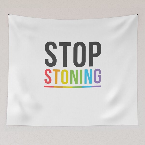Item preview, Stop Stoning Brunei - LGBTQ Lesbian Gay Bisexual Transgender designed and sold by deichmonster.