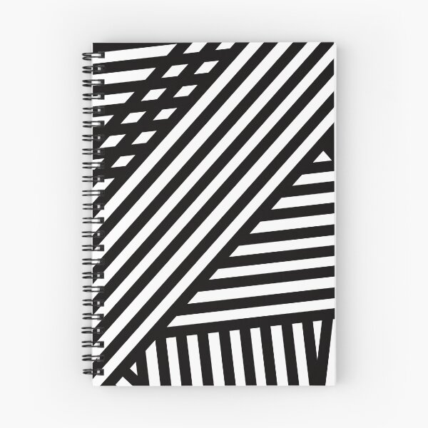 Item preview, Stripe B&W Cute Minimal Plaid black and white minimal designed and sold by BubblynBloom.