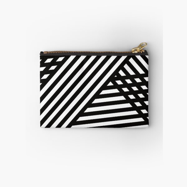 Item preview, Stripe B&W Cute Minimal Plaid black and white minimal designed and sold by BubblynBloom.