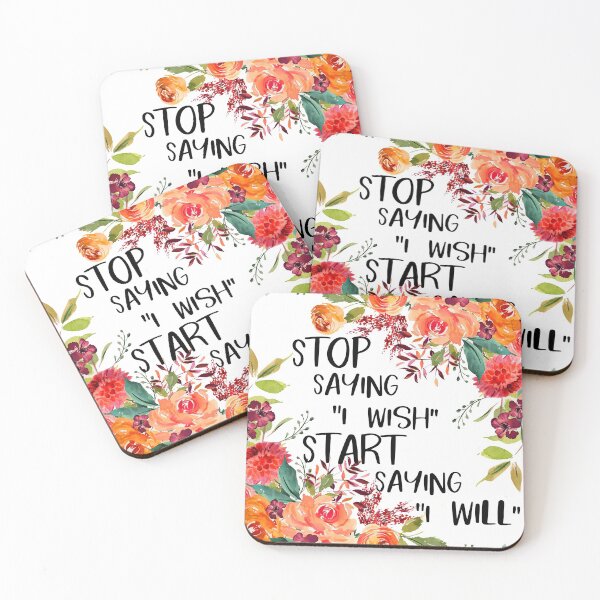 Item preview, Stop Saying i wish Start saying i Will designed and sold by Nora Gad.