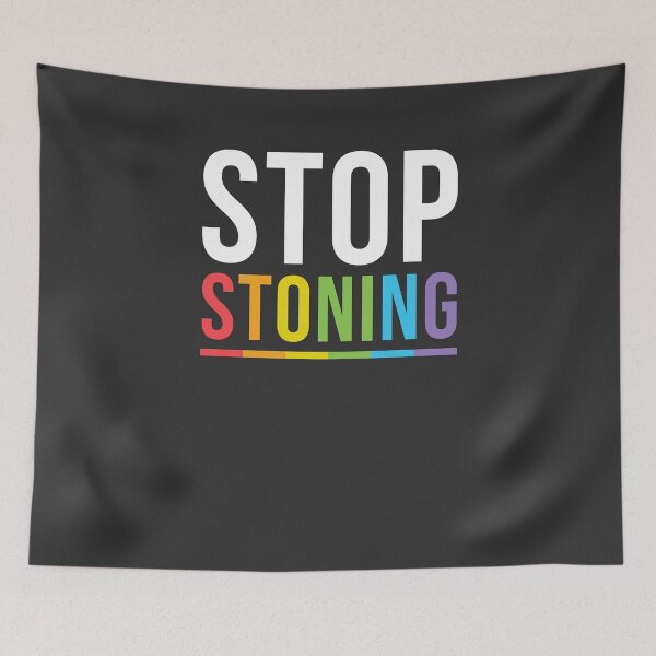 Item preview, Stop Stoning Brunei - LGBTQ Lesbian Gay Bisexual Transgender designed and sold by deichmonster.