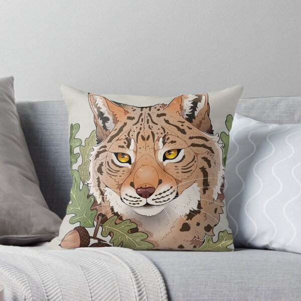 Item preview, Lynx with oak leaves and acorns designed and sold by Savkate.
