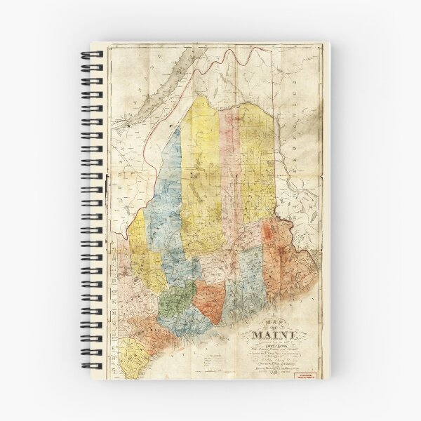 Item preview, Map of the State of Maine (1843) designed and sold by allhistory.