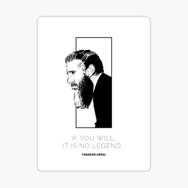 Item preview, Theodor Herzl designed and sold by xVelozeex.