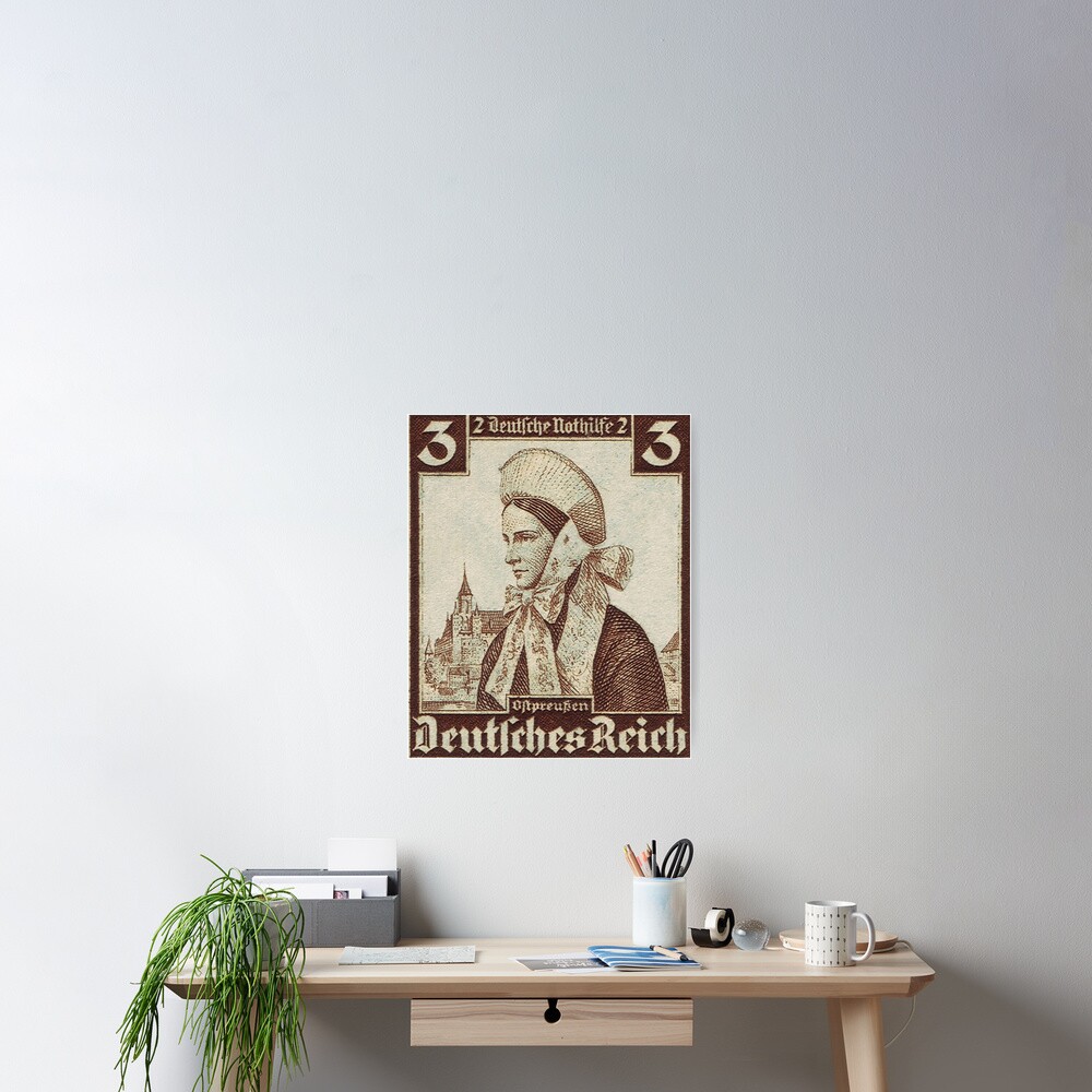 Ostpreussen Trachten...East Prussia Folk Costume Poster