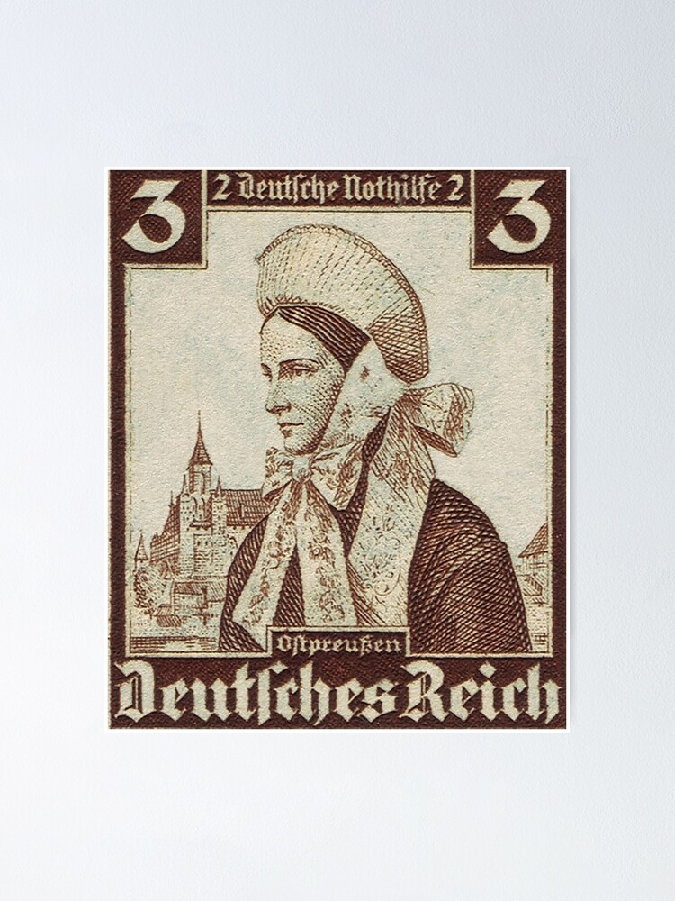 Alternate view of Ostpreussen Trachten...East Prussia Folk Costume Poster