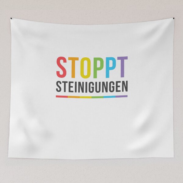 Item preview, Stoppt Steinigung Brunei - LGBTQ Lesben Schwule Transen designed and sold by deichmonster.