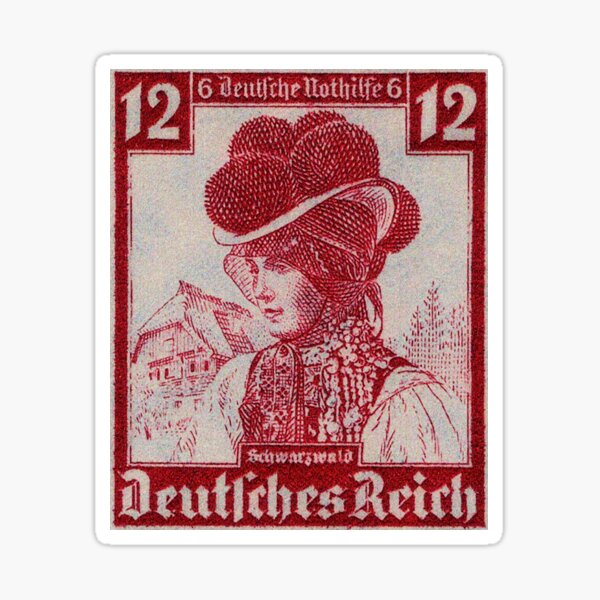 Schwarzwald Trachten ... Schwarzwälder Tracht Sticker