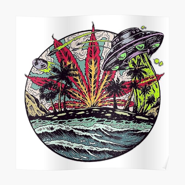 Weed Alien Poster