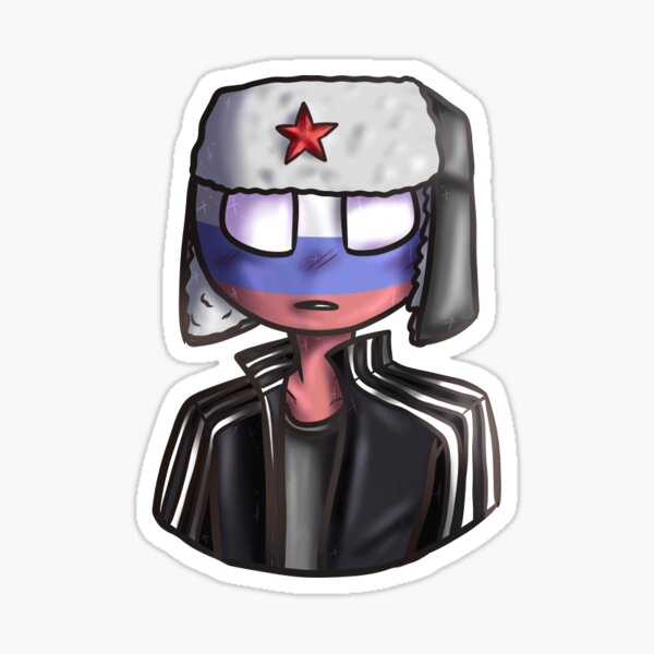  Russia and USSR Countryhumans Sticker Bumper Sticker Vinyl  Decal 5 : Automotive