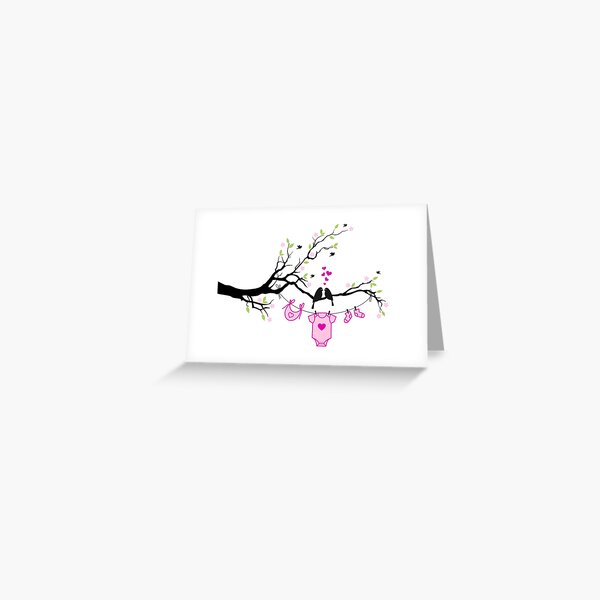 New baby girl, baby shower Greeting Card