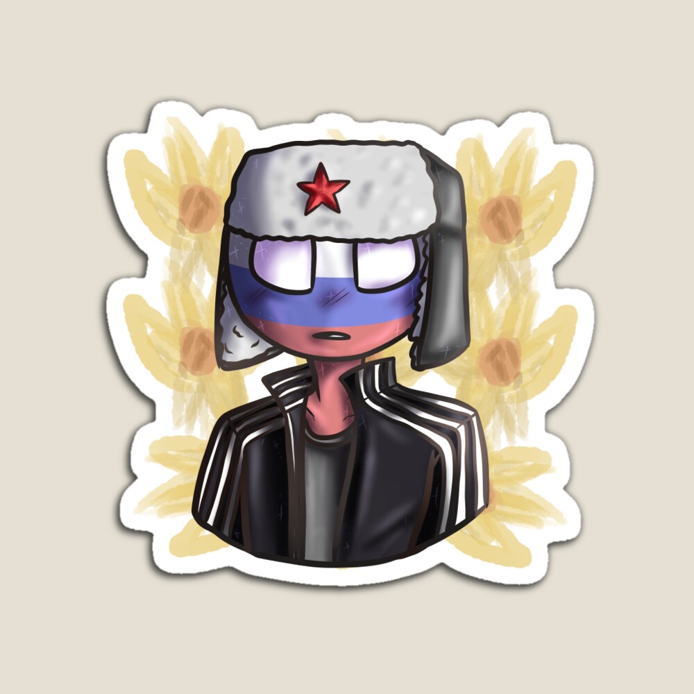 Russia Countryhuman Chibi Udssr Soft Button Pin Customizable