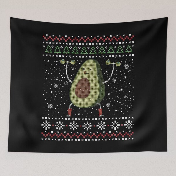 Item preview, Ugly Fitness Avocado Christmas Print - Xmas Gimnastic Gift designed and sold by inspiredtrend.