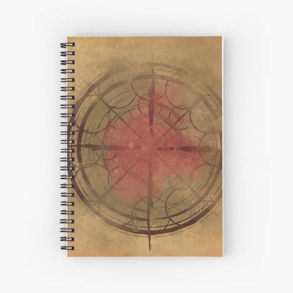 The Crystal Saga Rose Mandala Spiral Notebook