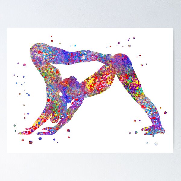 Artikelvorschau, Acro Yoga, Acro Yoga Paar entworfen und verkauft von Rosaliartbook.